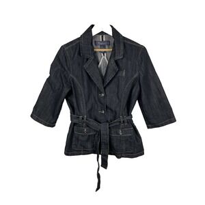 Baccini Women's‎ Jean Jacket Size M Denim Preppy School Work Versatile
